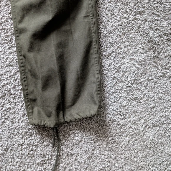 Olive Cargo Pants With Tapered Ankles - Picture 3 of 8